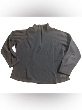 Black Diamond Womens 1/4 Zip Pullover Fleece Sweatshirt Size Large USA Made